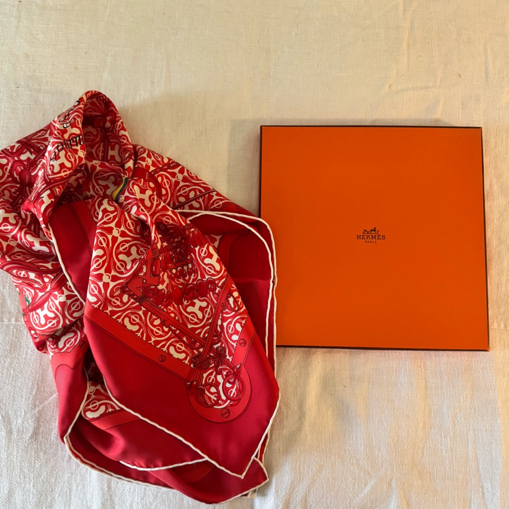 Hermes Paris silk scarf